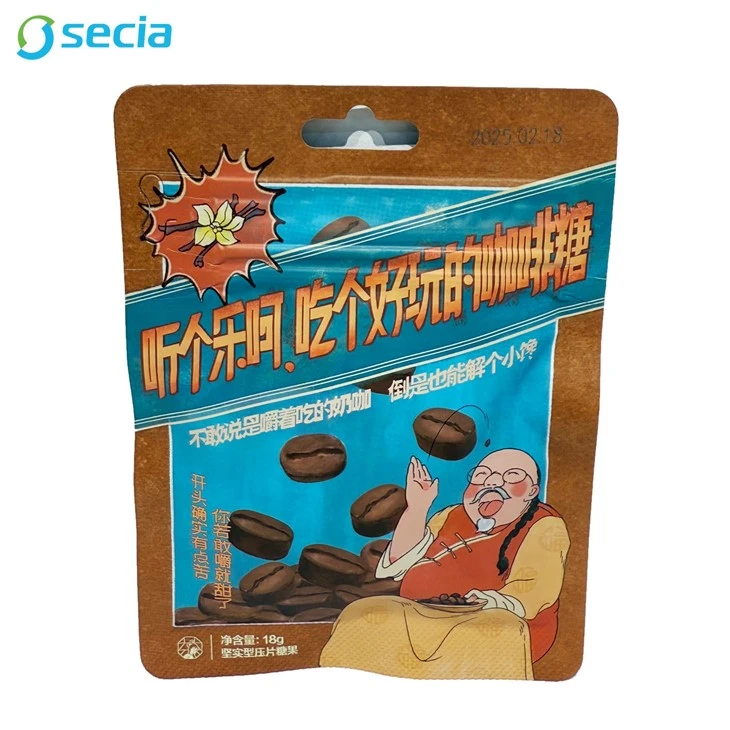 Laminated Three Side Seal Coffee Sugar Pouch